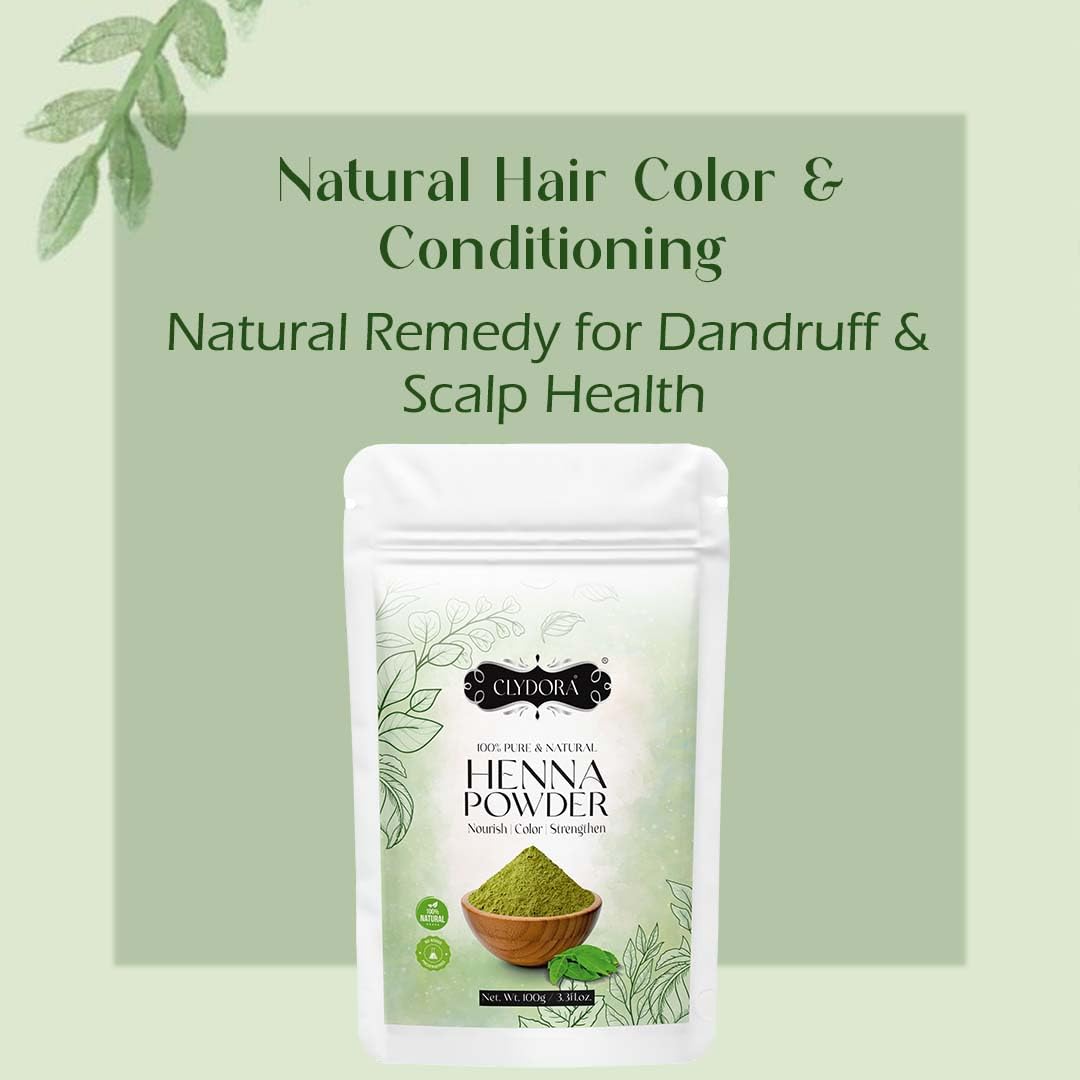 Henna Powder | 100% Natural Hair Color | Herbal Mehndi for Grey Hair Coverage & Nourishment