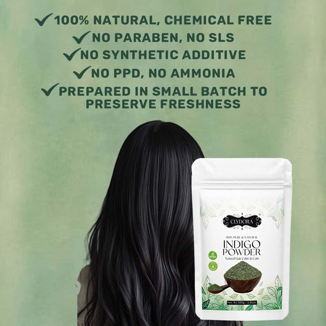 Indigo Powder | 100% Natural Hair Color for Grey Coverage
