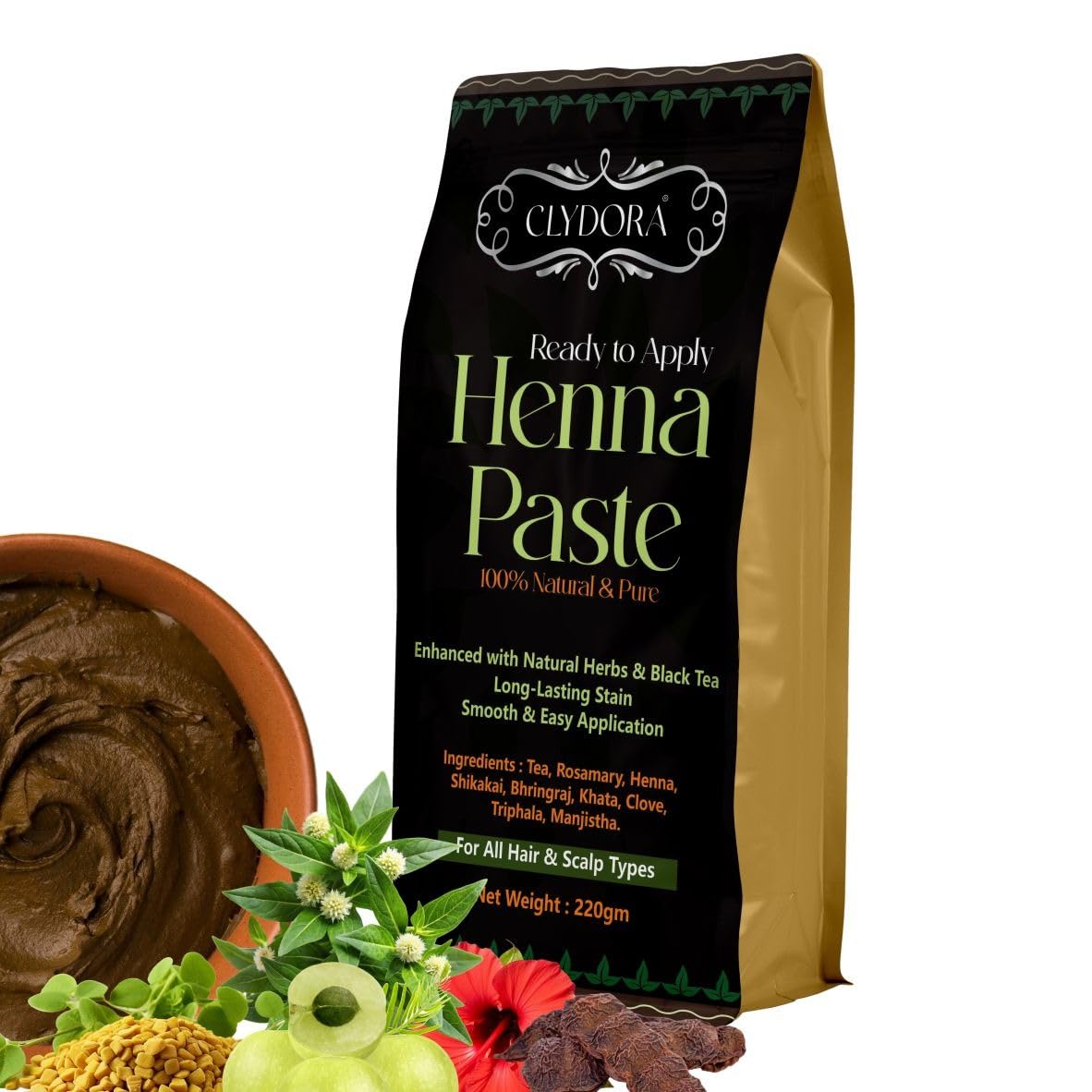 Rosemary Onion Water Spray And Henna Paste Combo Set