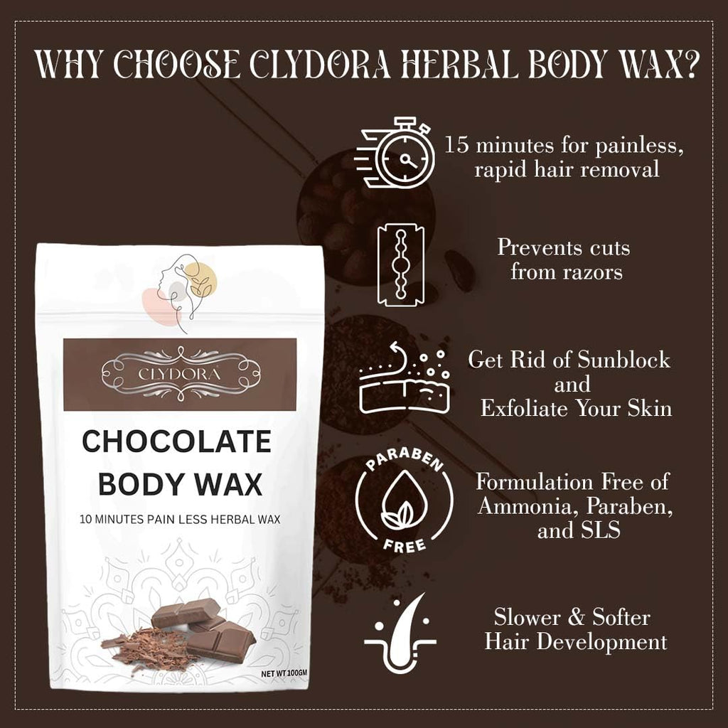 Chocolate Painless Herbal Hair Removal Powder
