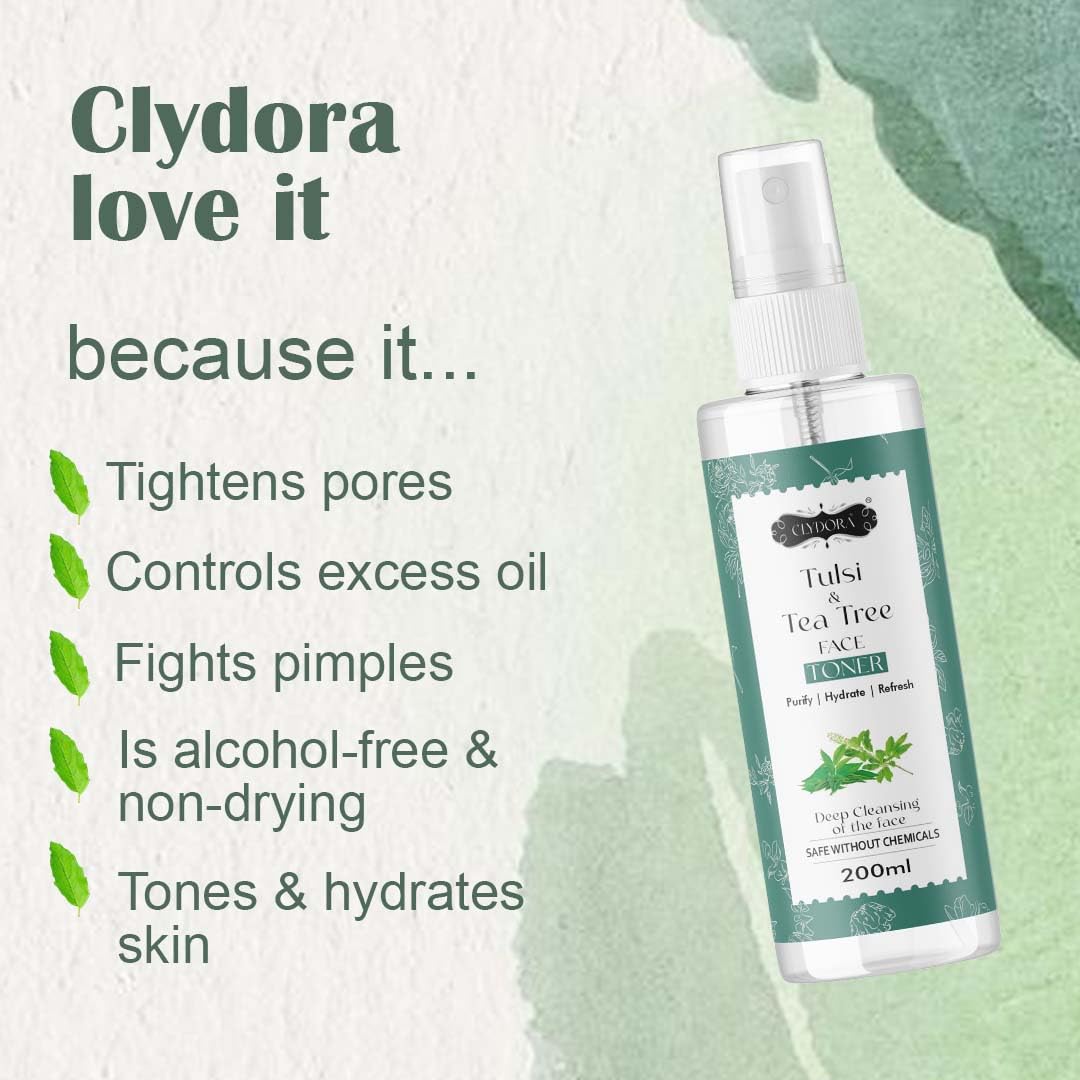 Natural Tulsi & Tea Tree Face Toner – Hydrating And Refreshing