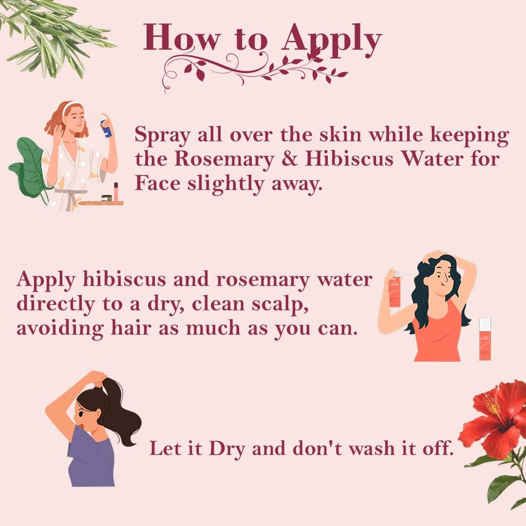 Rosemary & Hibiscus Hair Water Spray Combo Pack