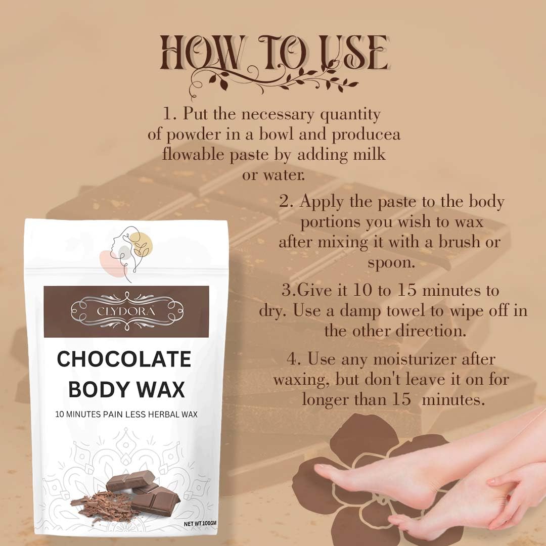 Chocolate Painless Herbal Hair Removal Powder
