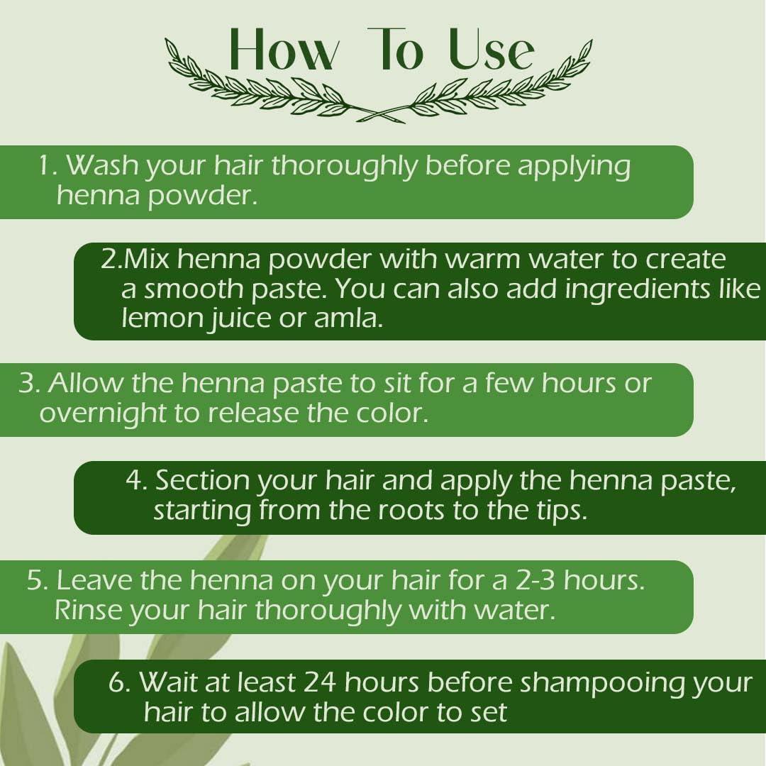 Henna Powder | 100% Natural Hair Color | Herbal Mehndi for Grey Hair Coverage & Nourishment