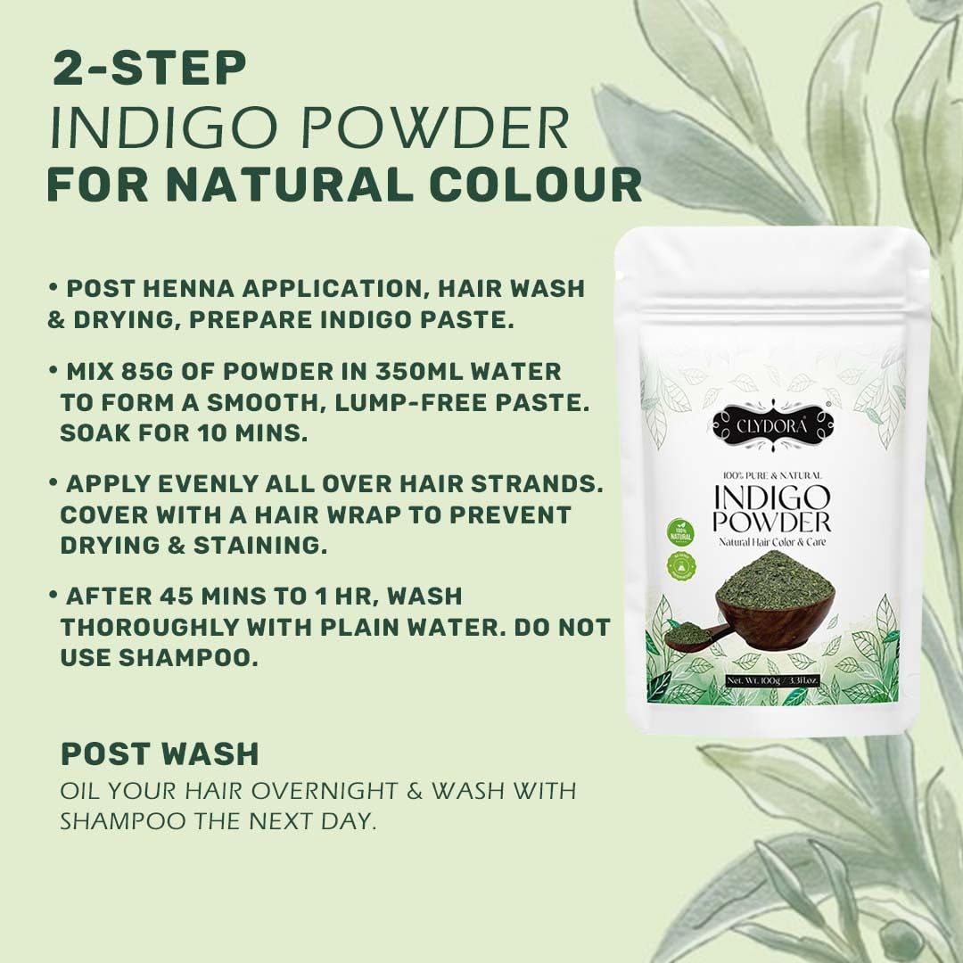 Indigo Powder | 100% Natural Hair Color for Grey Coverage