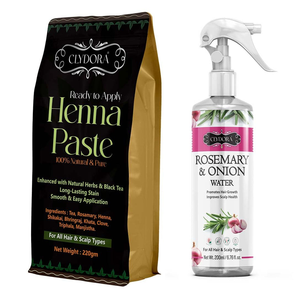 Rosemary Onion Water Spray And Henna Paste Combo Set