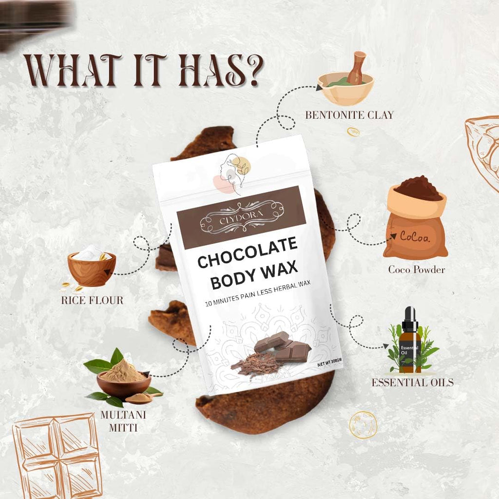 Chocolate Painless Herbal Hair Removal Powder