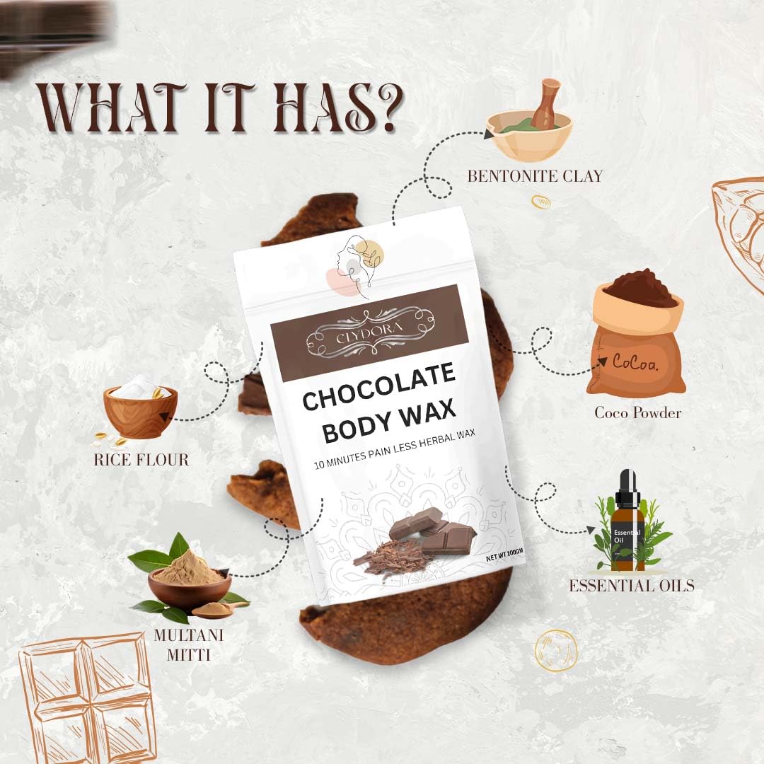 Chocolate Painless Herbal Hair Removal Powder