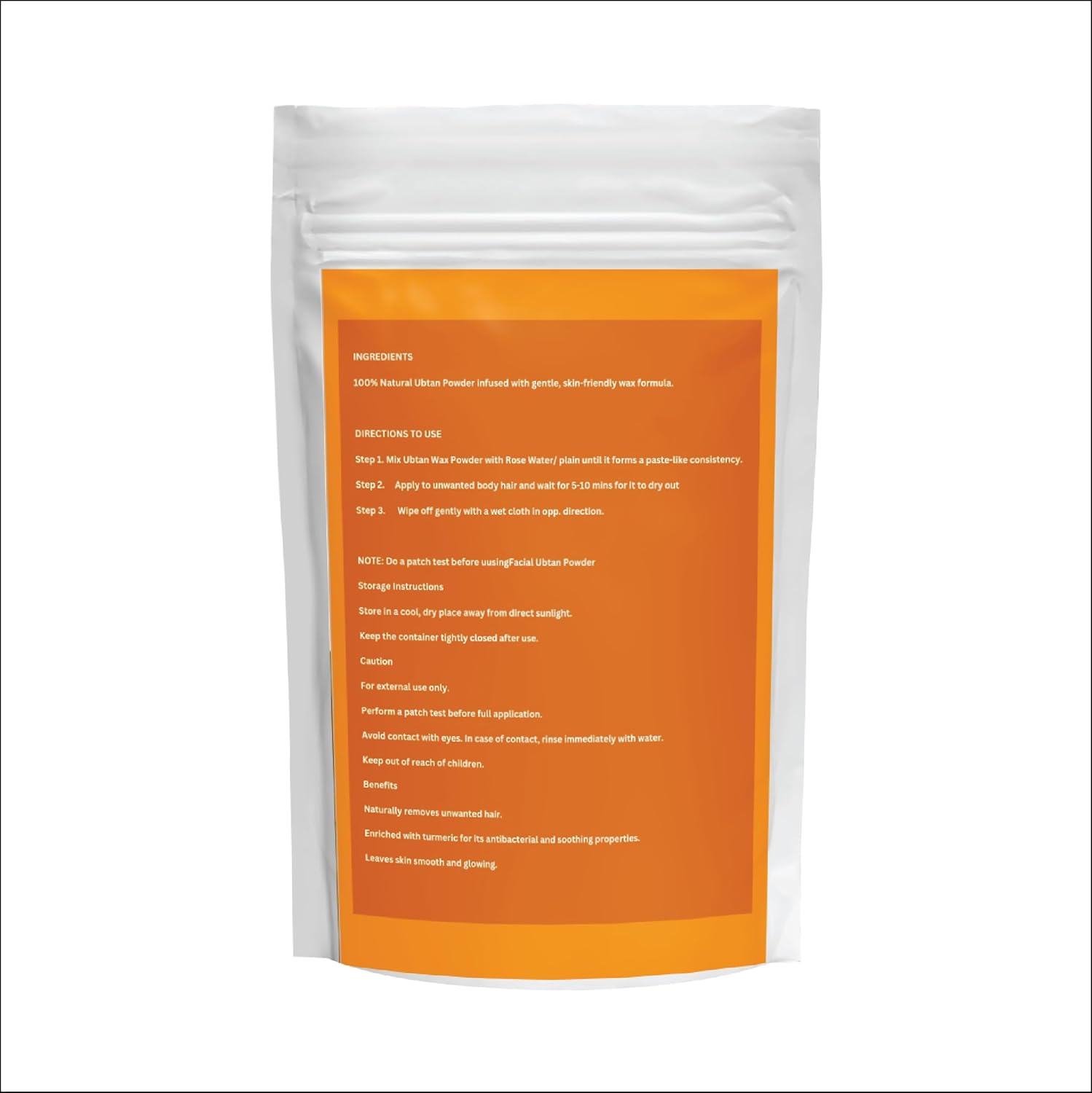 Wax Powder for Women | Ubtan and Chocolate  Painless Herbal Hair Removal Powder