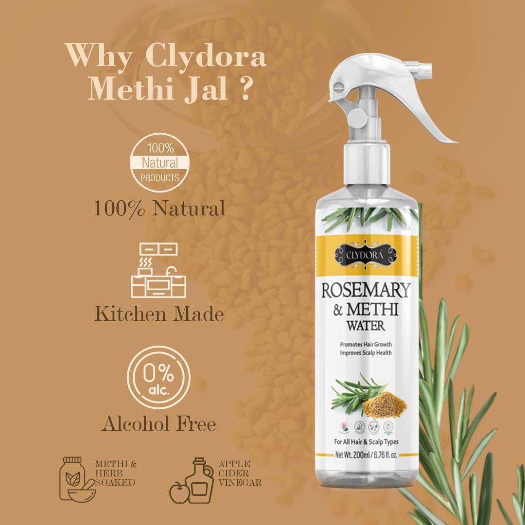 Rosemary Methi Water Spray And Henna Paste Combo