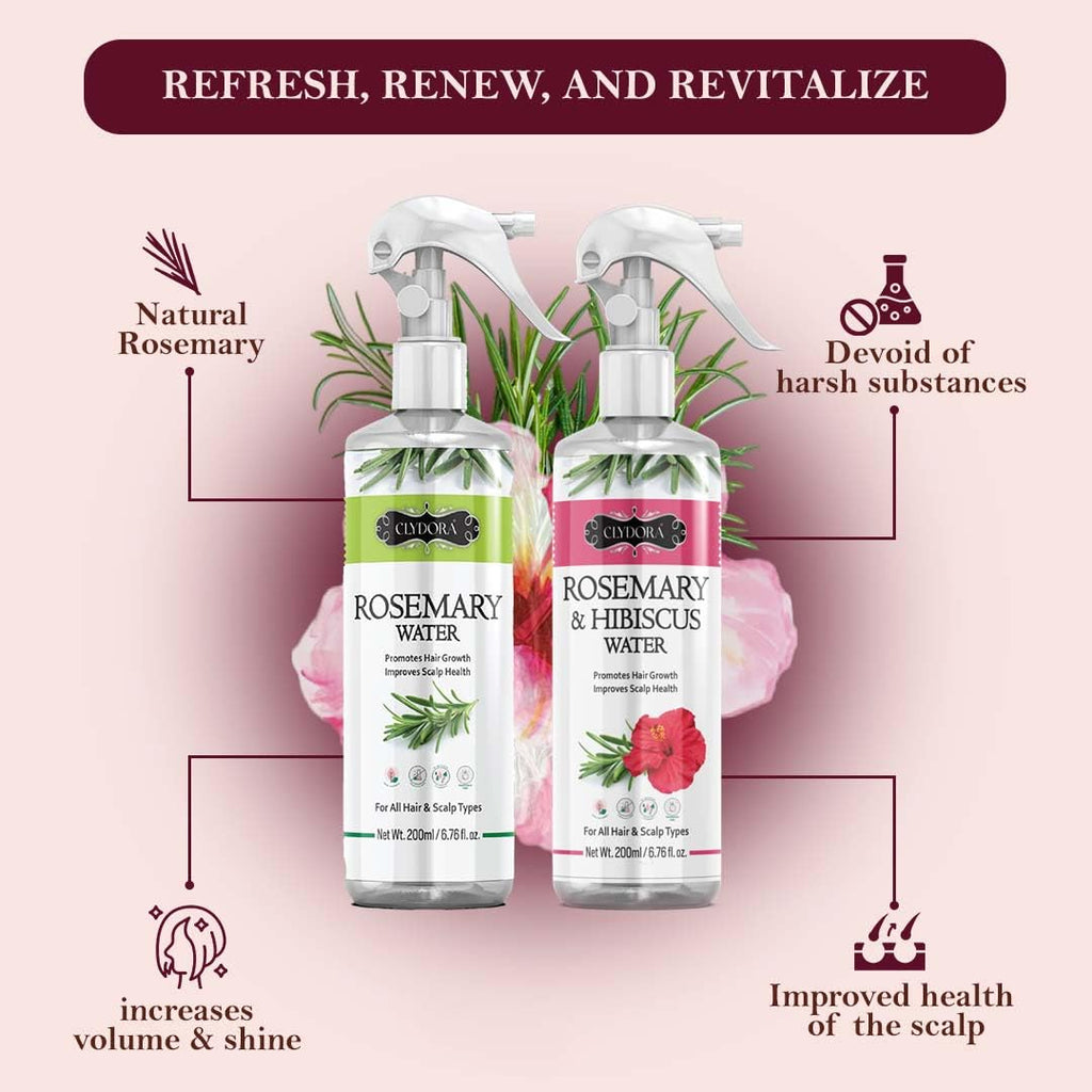 Rosemary & Hibiscus Hair Water Spray Combo Pack