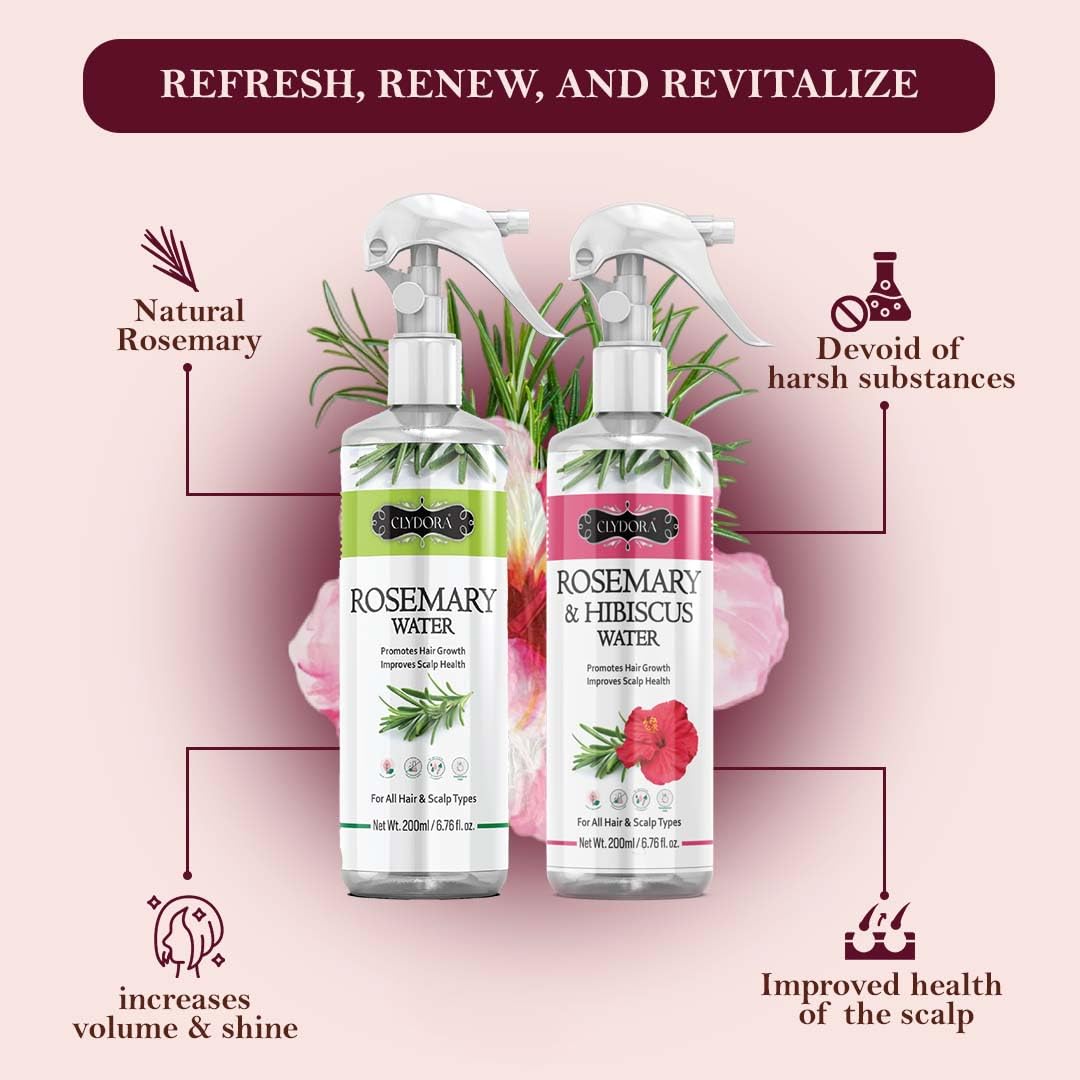Rosemary & Hibiscus Hair Water Spray Combo Pack