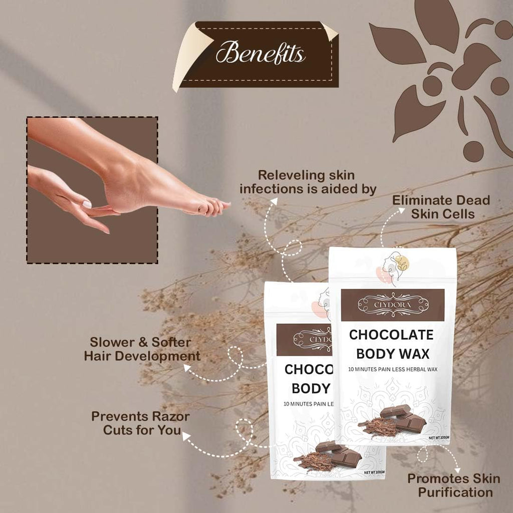 Chocolate Painless Herbal Hair Removal Powder