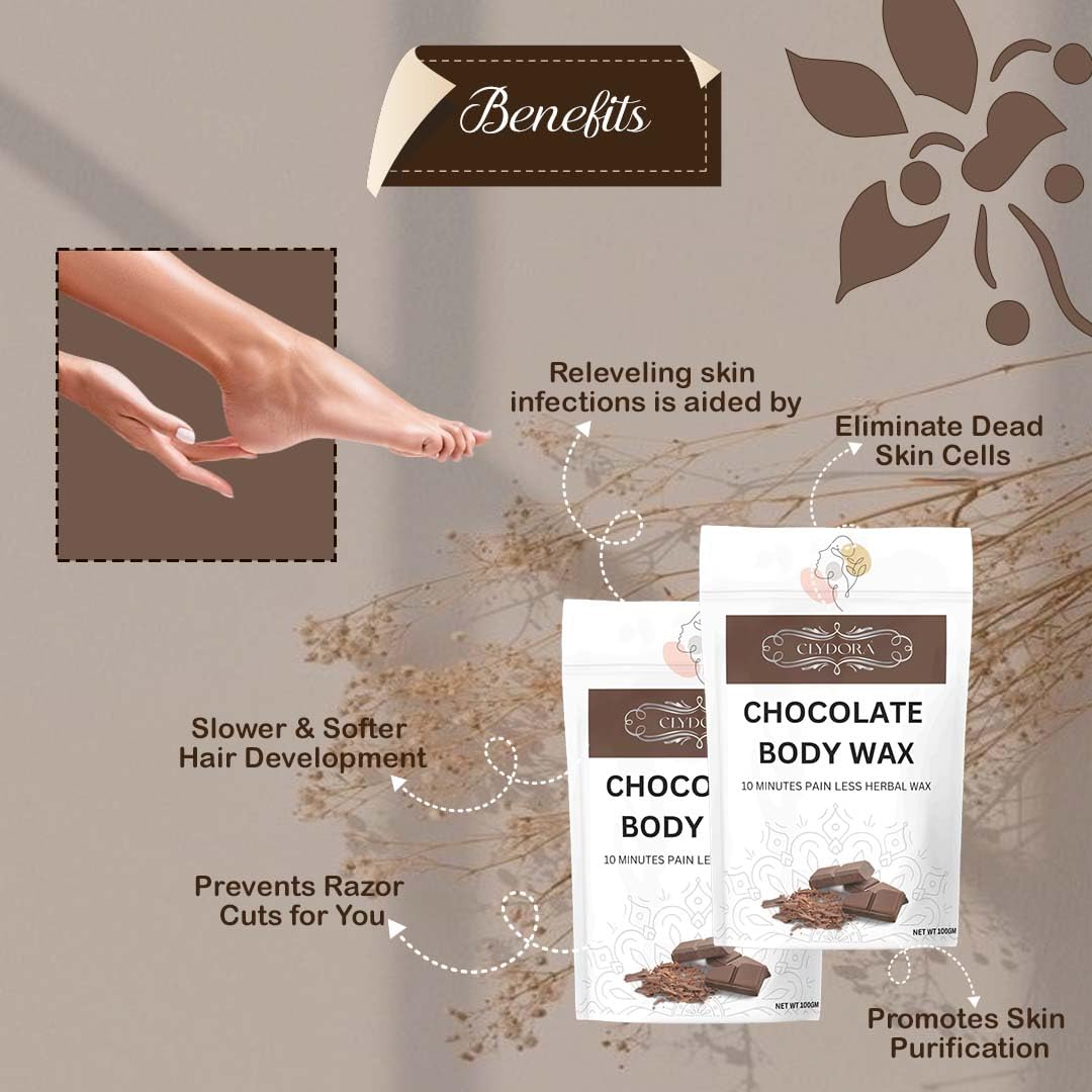Chocolate Painless Herbal Hair Removal Powder
