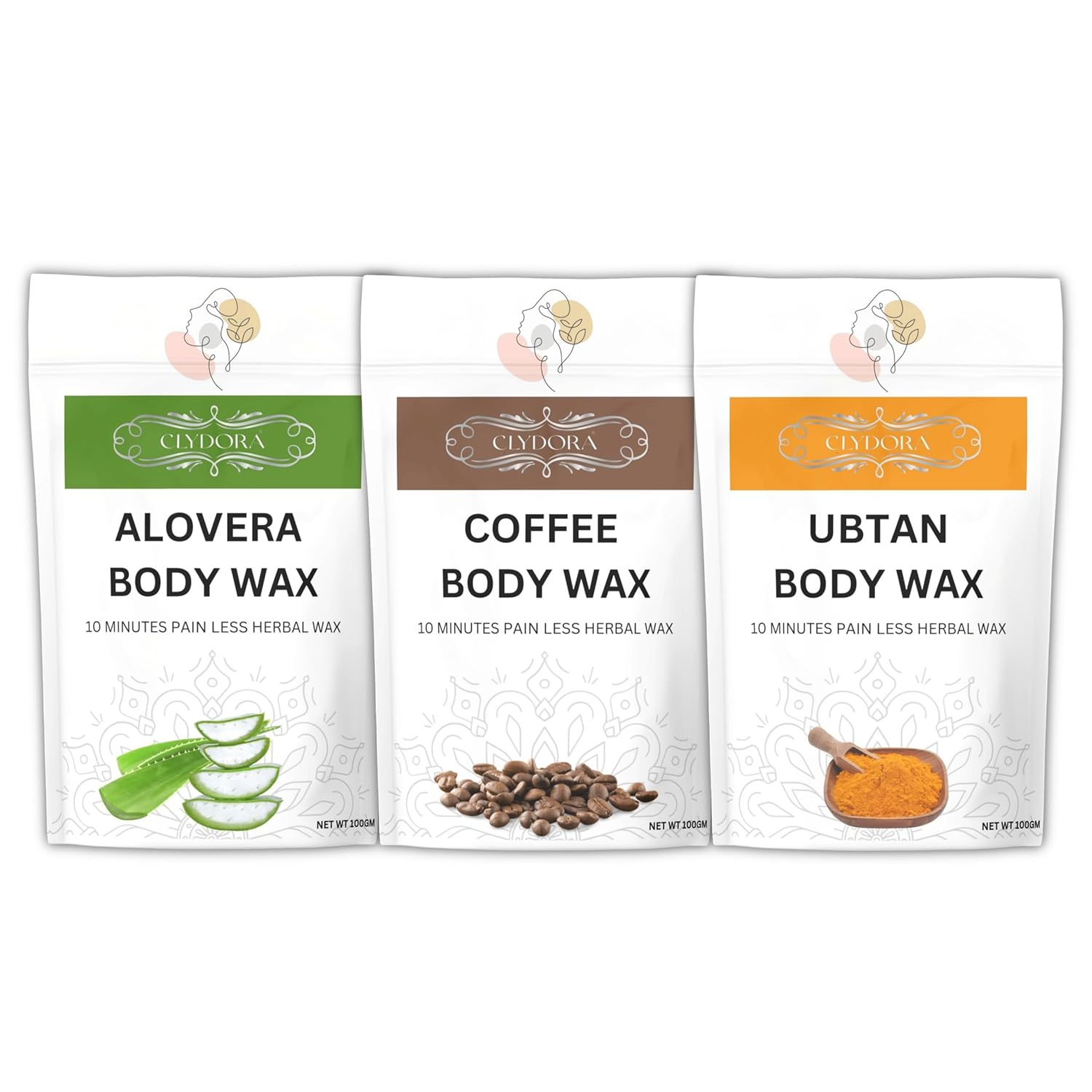 Wax Powder for Women | Coffee, Aloevera, Ubtan Painless Herbal Hair Removal Powder