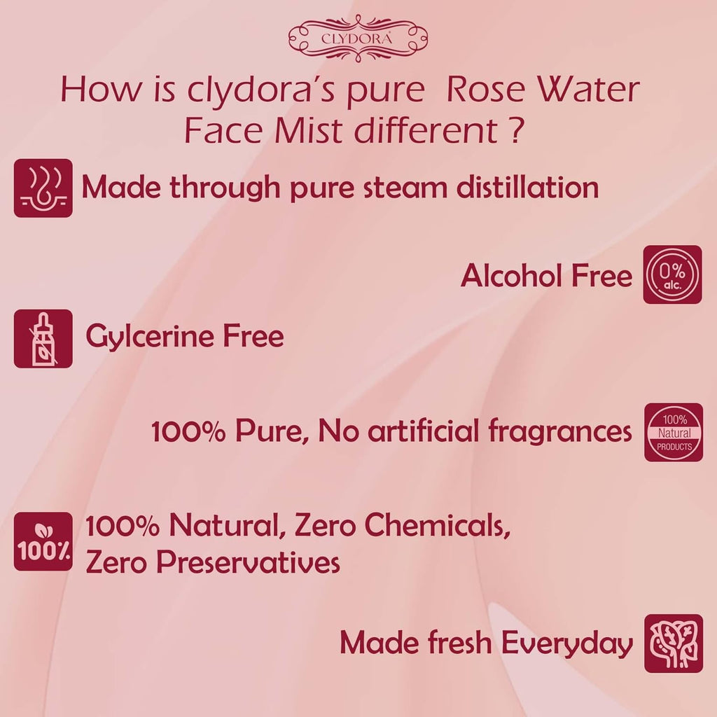 Rose Face Mist Brightening And Nourishing Facial Spray