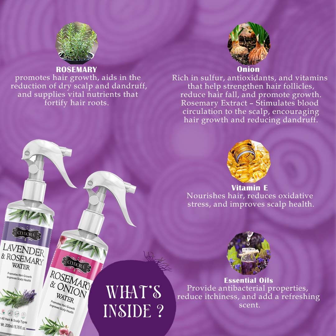 Rosemary Hair Water Spray Combo Pack