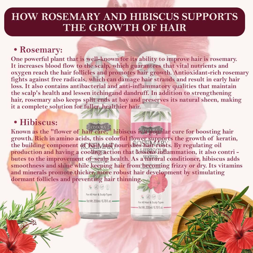 Rosemary & Hibiscus Hair Water Spray Combo Pack
