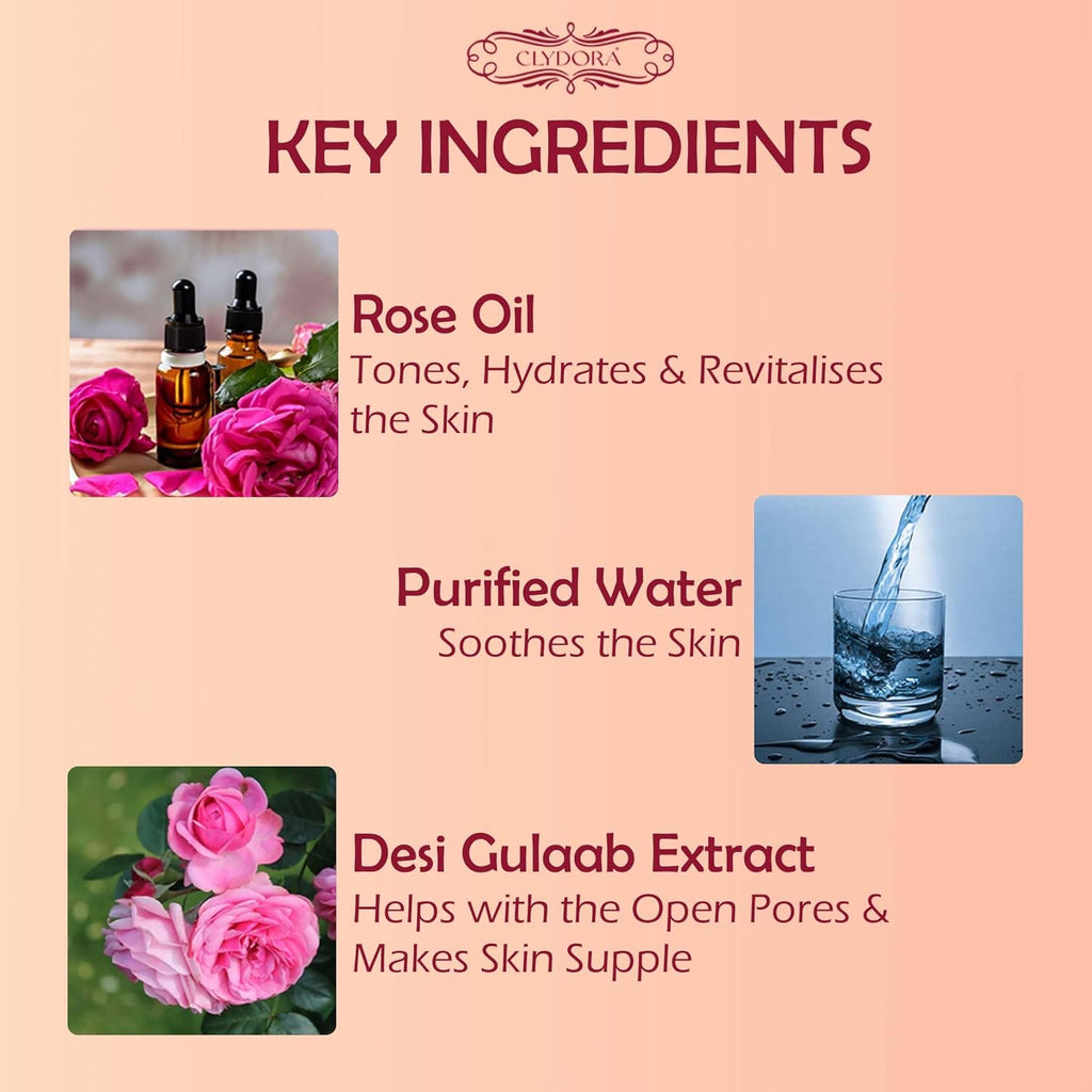 Rose Face Mist Brightening And Nourishing Facial Spray