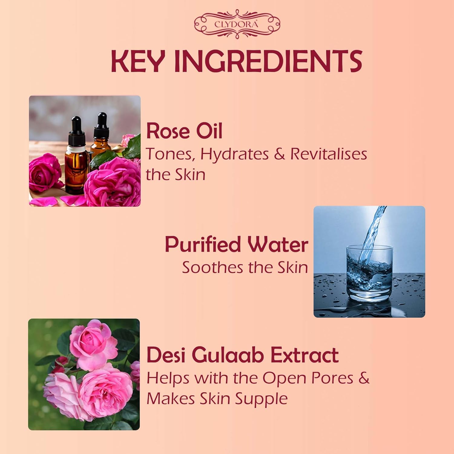 Rose Face Mist Brightening And Nourishing Facial Spray