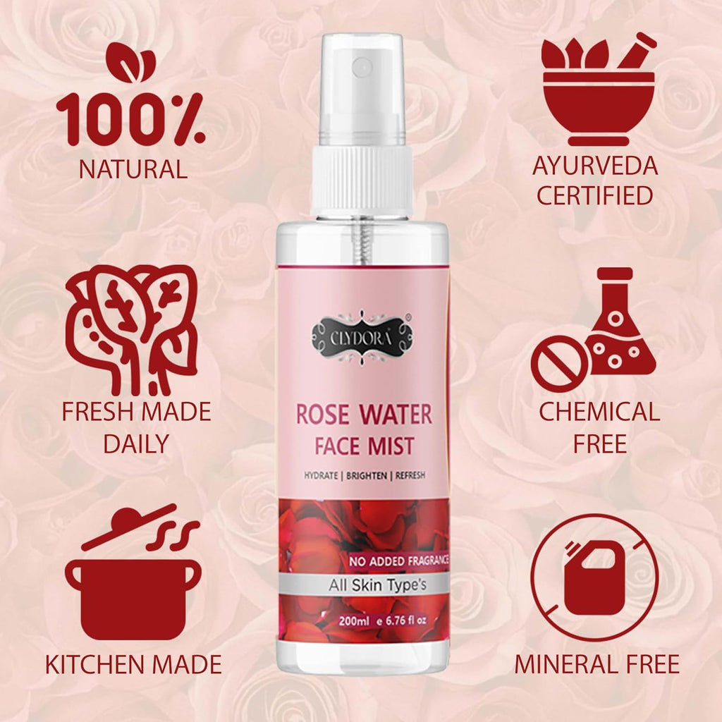 Rose Face Mist Brightening And Nourishing Facial Spray
