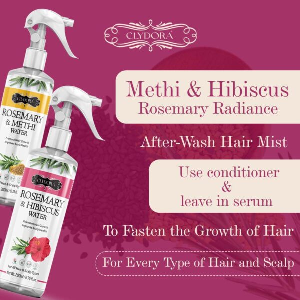 Methi & Hibiscus Rosemary Water Pack of 2