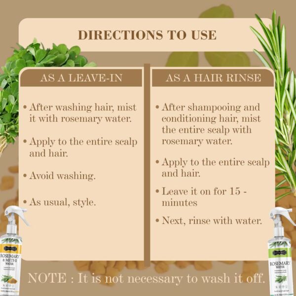 02 Methi & Rosemary Rosemary Water Pack of 2
