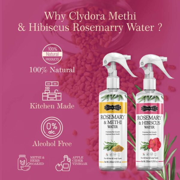 Methi & Hibiscus Rosemary Water Pack of 2