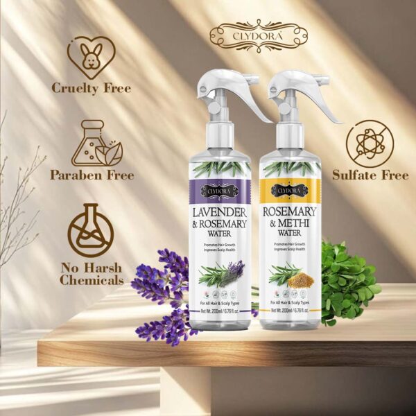 Methi & Lavender Rosemary Water Pack of 2