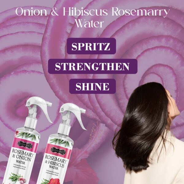 Onion & Hibiscus  Rosemary Water Pack of 2