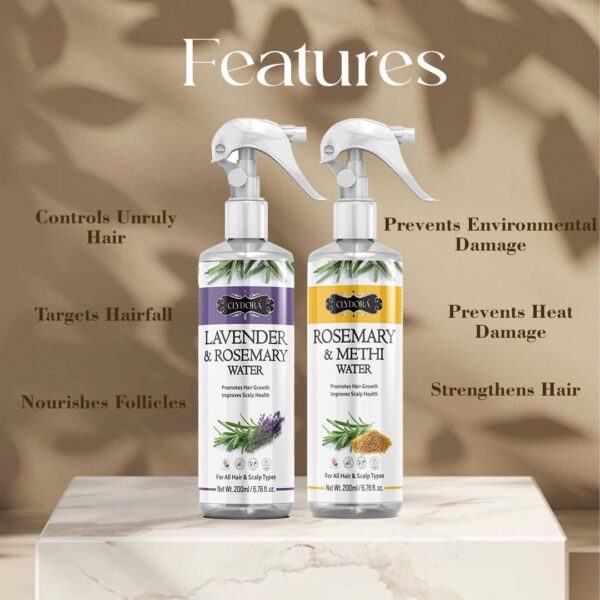 Methi & Lavender Rosemary Water Pack of 2