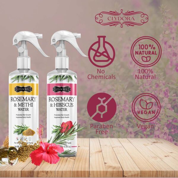 Methi & Hibiscus Rosemary Water Pack of 2