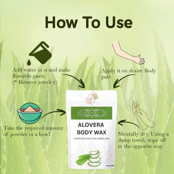 6 Alovera Wax Powder